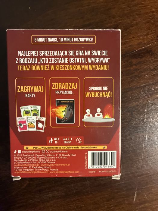 Gra „Eksplodujace kotki”