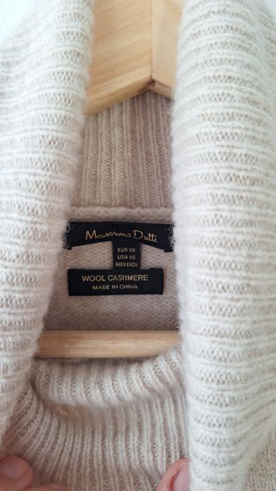 Vestido de lã Massimo Dutti