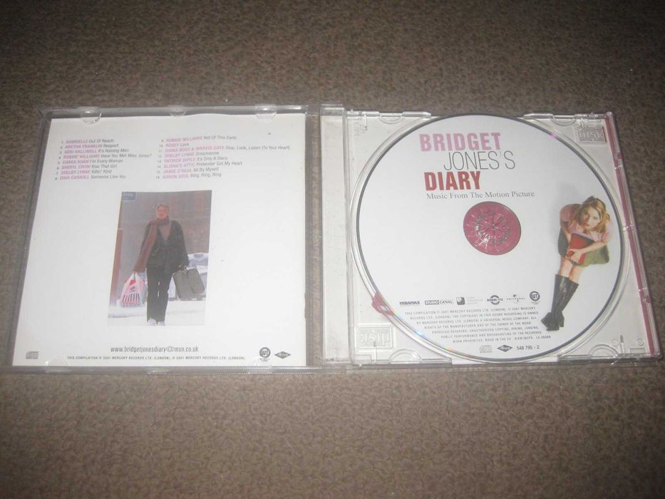 CD da Banda Sonora (OST) do filme "O Diário de Bridget Jone`s)"