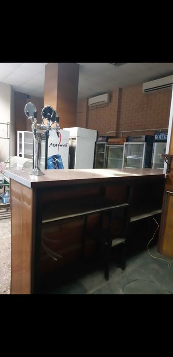 Стеллаж барный с металлическим каркасом