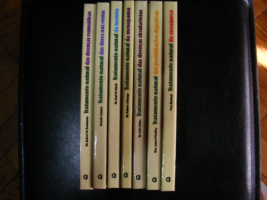 7 livros "Tratamento Natural" (enxaqueca, insónia, menopausa, etc)