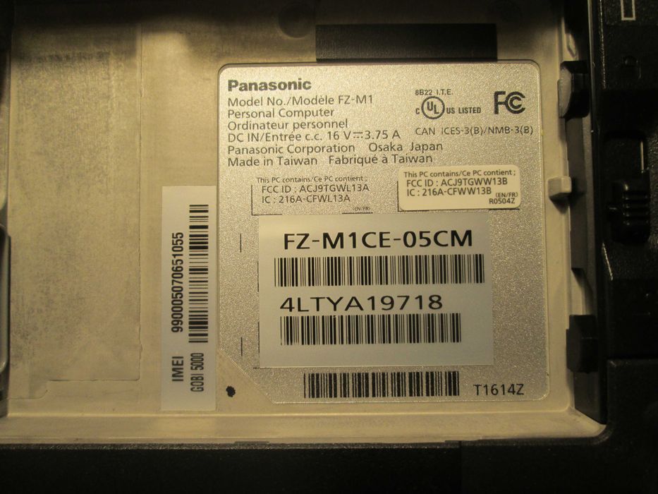 Планшет Panasonic FZ-M1CE05CM (діаг. 7) Core i5-4302Y=2.0 ГГц, 8/128Гб