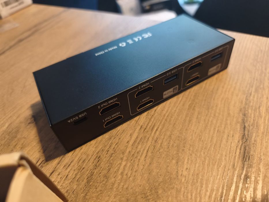Przełącznik KVM Switch  HDMI USB na dwa komputery