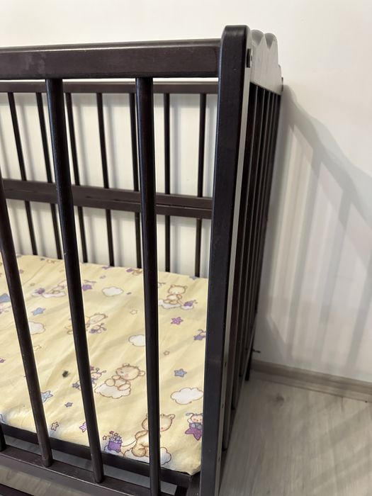 Кроватка дитяча ліжко ліжечко натуральне дерево