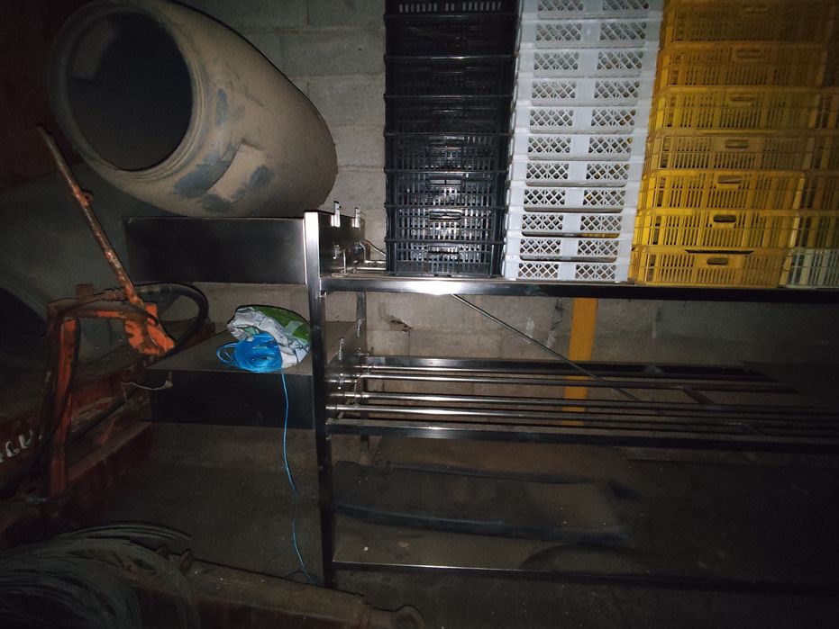 Prensa pneumática - inox - queijaria