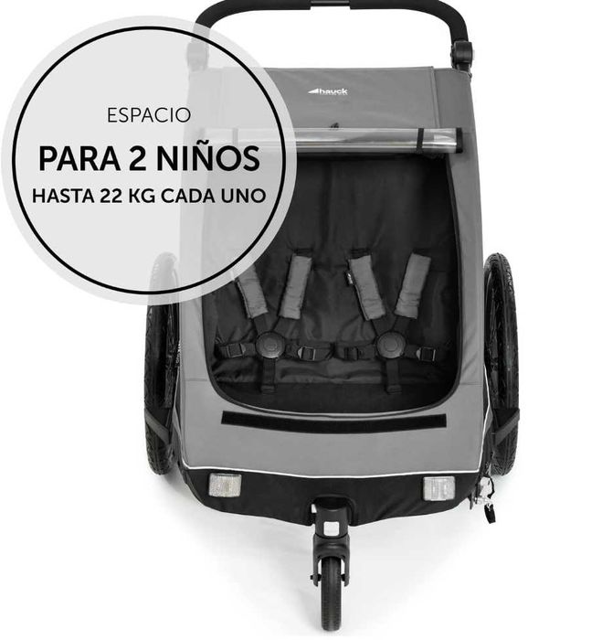 Cadeira Reboque para 2 crianças hauck Dryk Duo