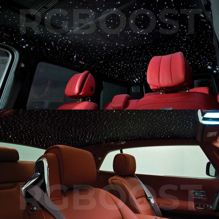 Звездное небо (1100 точек) в интерьер любого автомобиля 4м / 0.75 мм