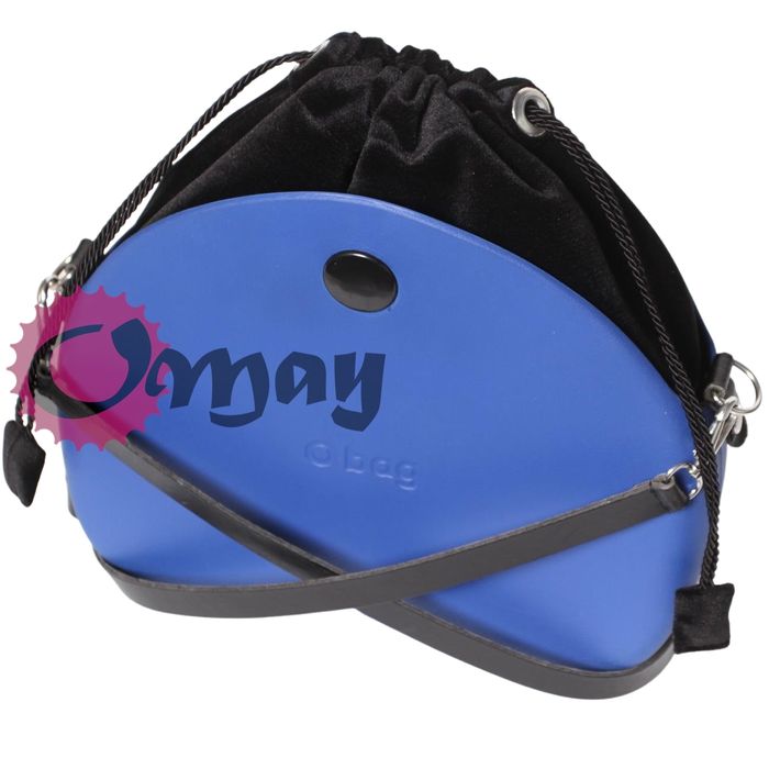 Elegancki organizer OBAG MOON LIGHT worek welur czarny komin OMAY