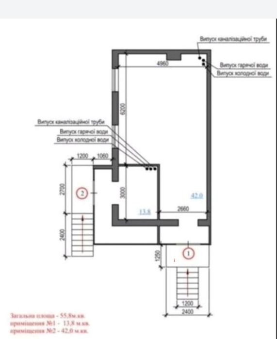 Продам коммерческое фасадное помещения 43м² Лесной проспект 11 !!!