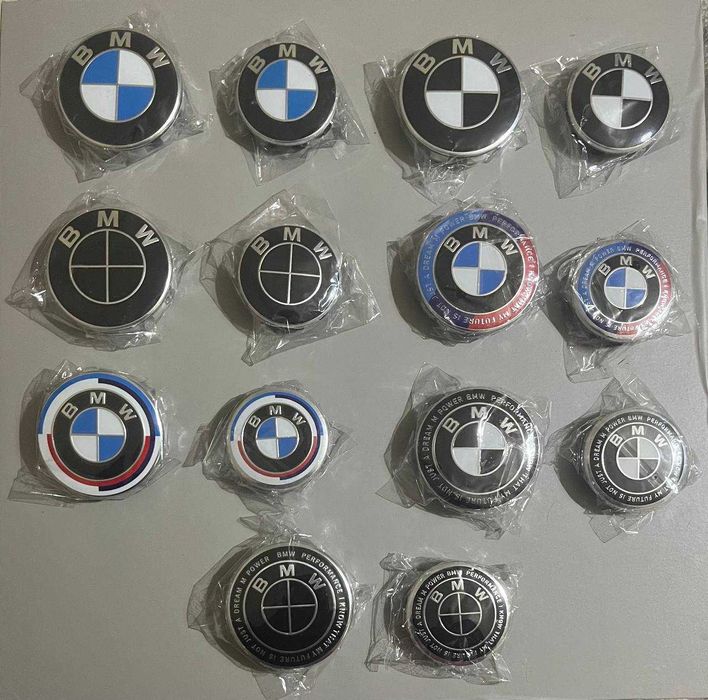 Símbolos/Emblemas BMW (frente/trás/volante/jantes)