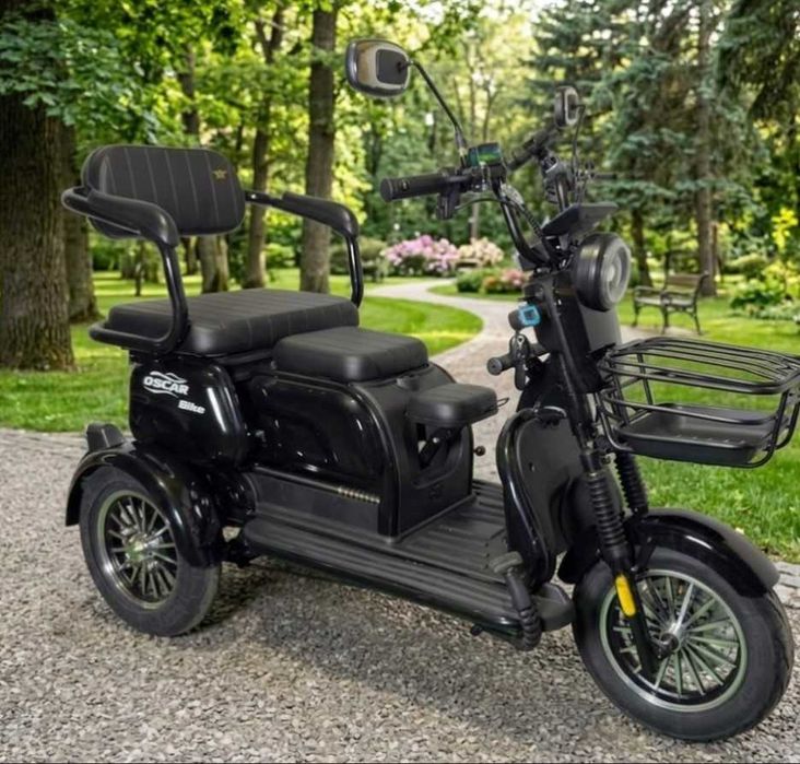 Триколісний електроскутер OSCAR TRIO2 1200W 2026 рік Тяговий трицикл 300кг