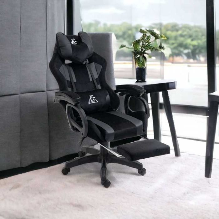 Офісне крісло Компютерне крісло + МАСАЖЕР Ігрове крісло тканеве ПОЛЬША