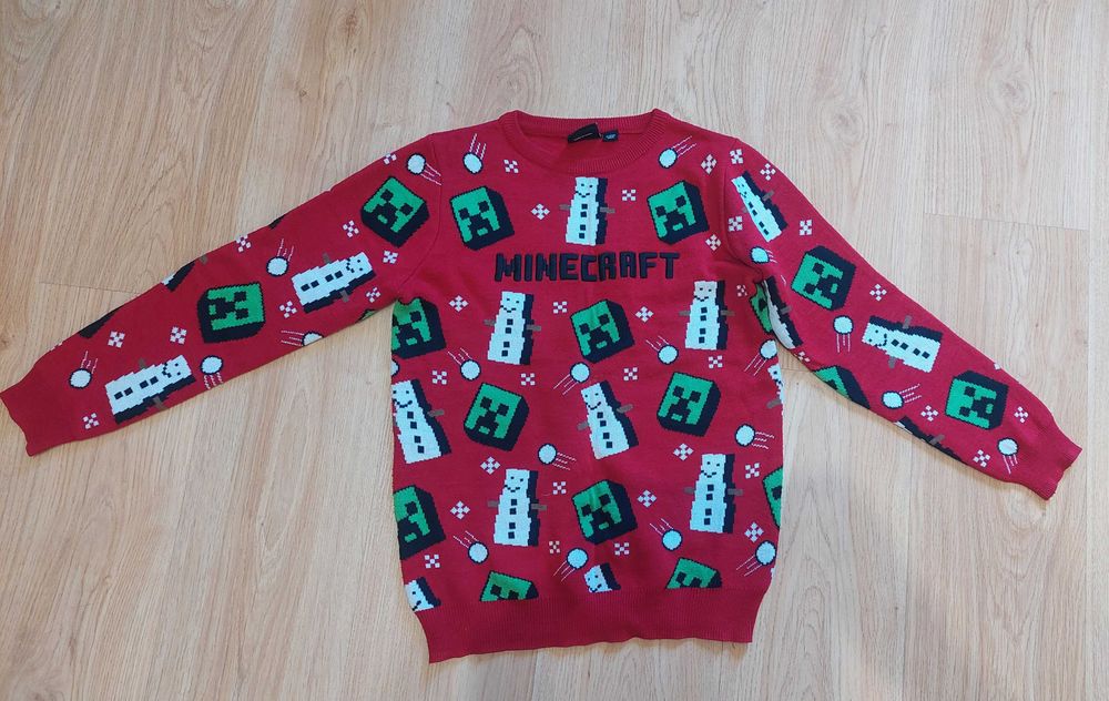 Świąteczny zimowy sweter rozmiar 152