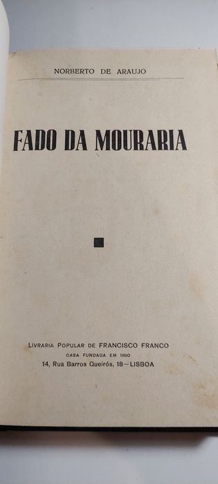 Fado da Mouraria - Norberto de Araújo