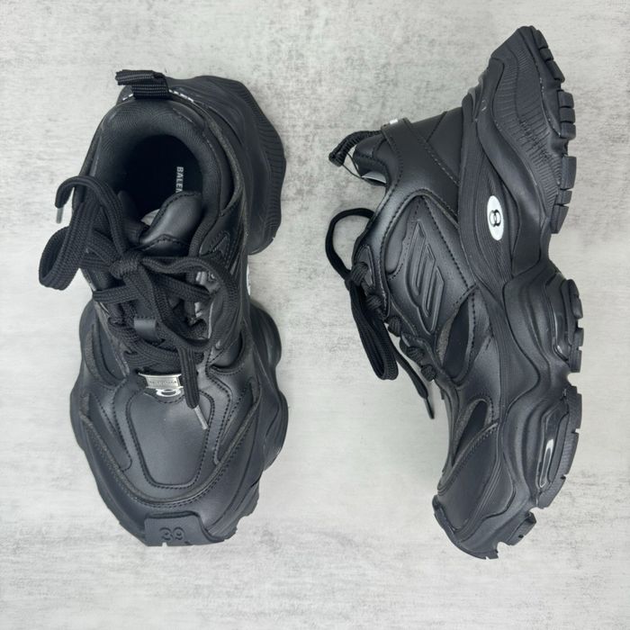 Balenciaga Cargo Sneakers Black Leather/size 41,42,43,44/Люкс