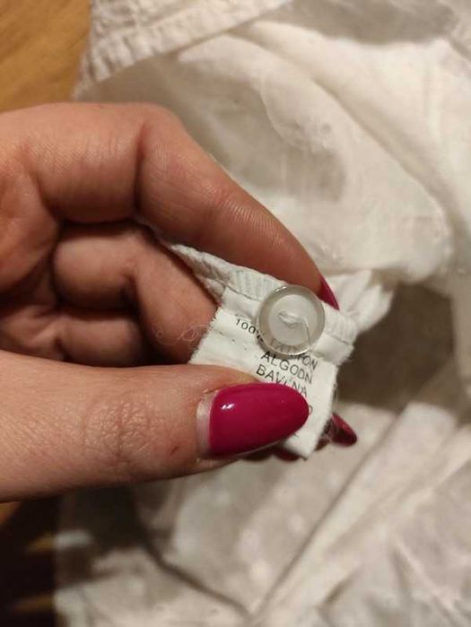 Biała elegancka bluzka z rękawkiem rozmiar XXL