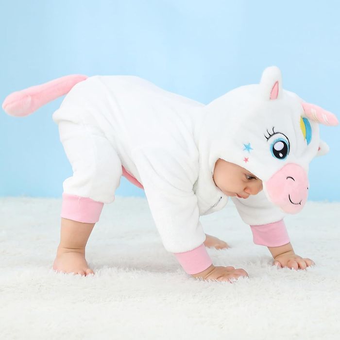Kombinezon Onesie Romper Dzięcięcy Strój Krowy Piżama 6-12m 60-68