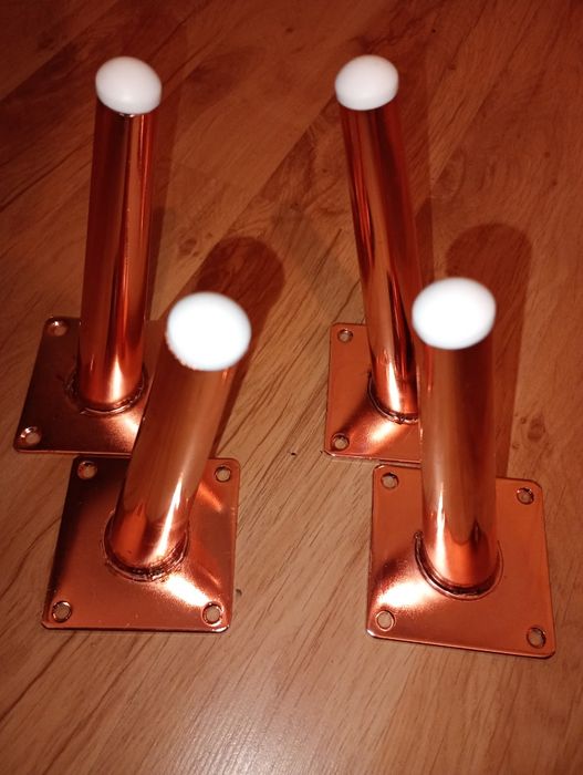 Metalowe nogi 18 cm kolor miedziany