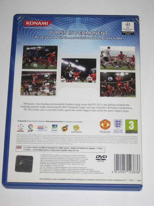 PES 2012 PES2012 Pro Evolution Soccer 2012 bdb! PS2 3xA