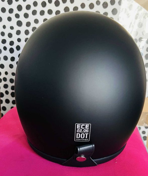 Kask r S Jet SLIM retro NOWY czarny mat-na skuter typu Vespa