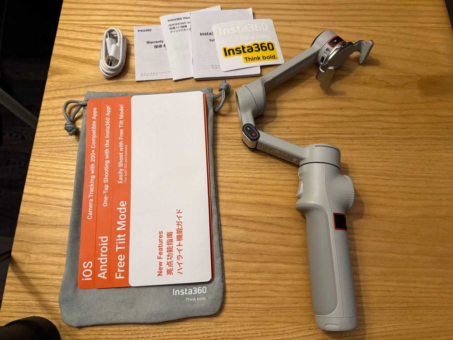 НОВЫЙ Insta360 Flow 2 Pro - Монопод Стабилизатор в Идеальном Состоянии