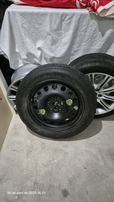 Pneu e jante suplente 135/90 R17 BMW X3 5x120