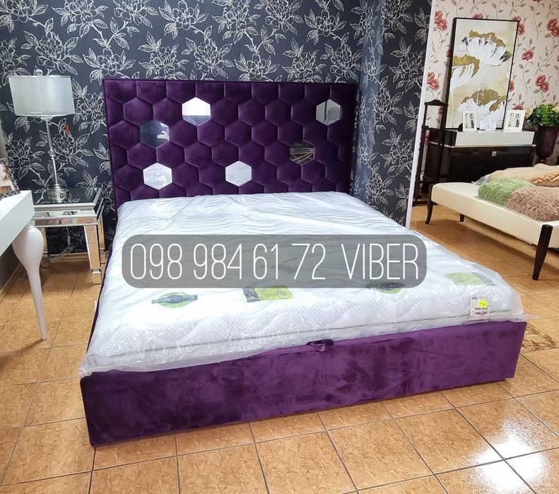 АКЦИЯ! Мягкая кровать В СПАЛЬНЮ 180х200 с матрасом и без. МЕБЕЛЬ