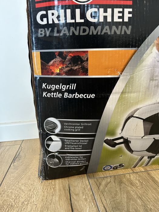 Grill Węglowy Na Kółkach Piłka Grill Chef Landmann