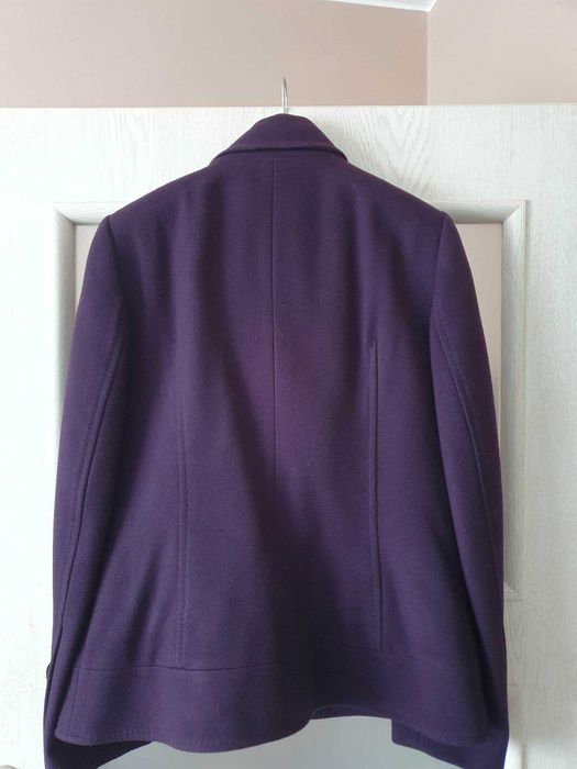 Płaszcz ocieplany śliwkowy