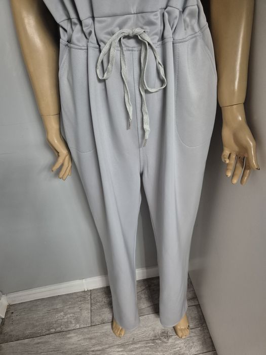 Elegancki kombinezon damski 3XL – szary, 100% bawełna