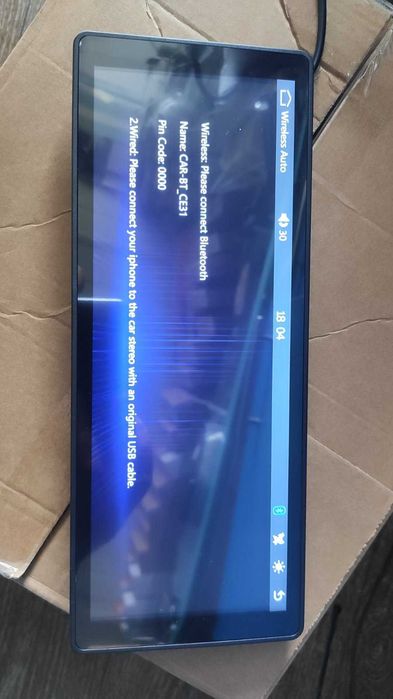 автоМонитор 10,26" s Apple CarPlay с камерой з\в,  Bluetooth, DUAL DVR