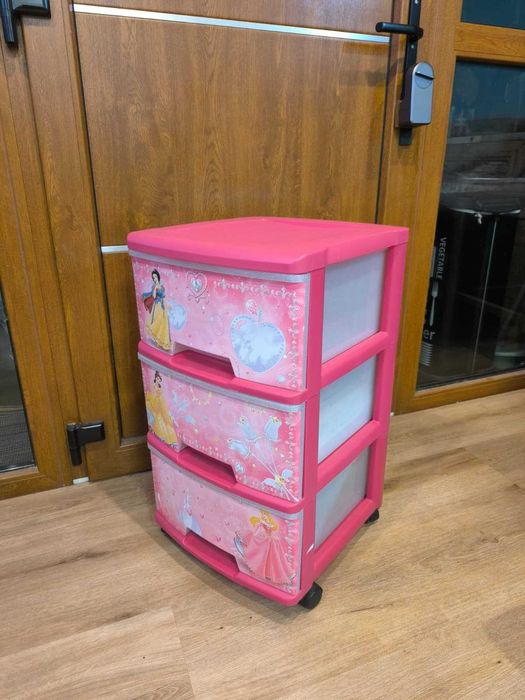 Bloco de Gavetas Princesas Disney C/rodas