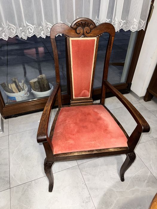 Stół owalny 140x90 wraz z 6 krzesłami
