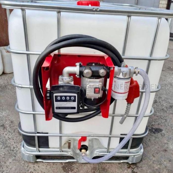 Міні азс Єврокуб, заправна станція 12В, насос 12В, лічильник, дизель