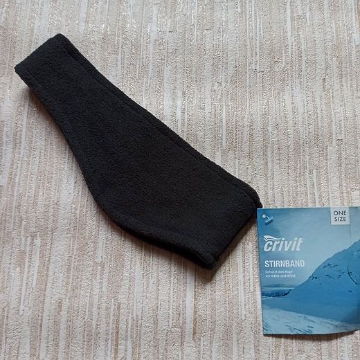 Спортивная термо повязка на голову Crivit. Флис. Беговая пов'язка