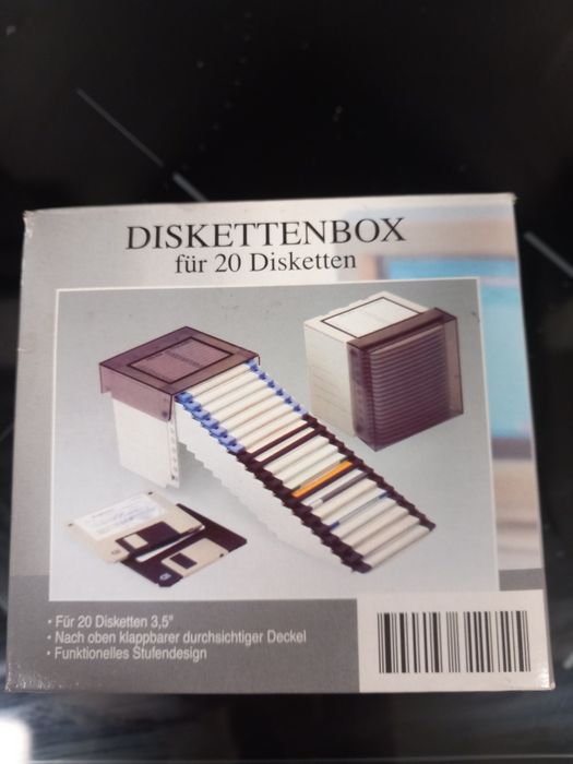 Caixa arquivo disketes vintage64172199160194120