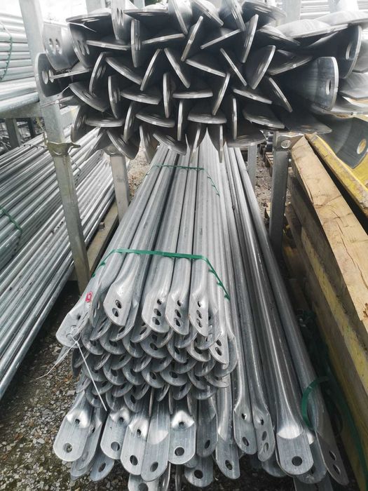 Lekkie szczytowe rusztowanie Plettac nowe 8x7,5 podest 2,5m aluminium