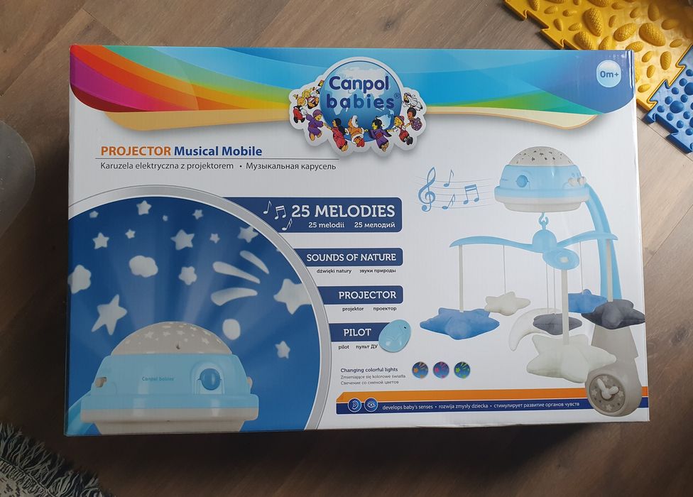 Karuzela Canpol Babies z projektorem – stan bardzo dobry