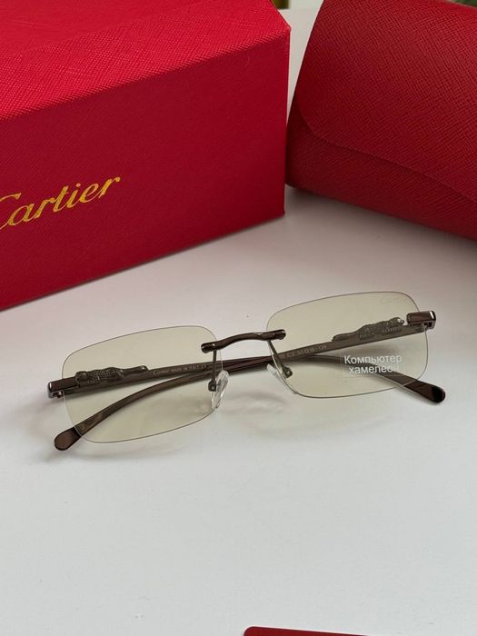 Окуляри хамелеони прозорі фотохром картьє cartier унісекс чоловічі жін