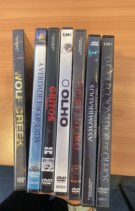 DVD's de filmes de terror