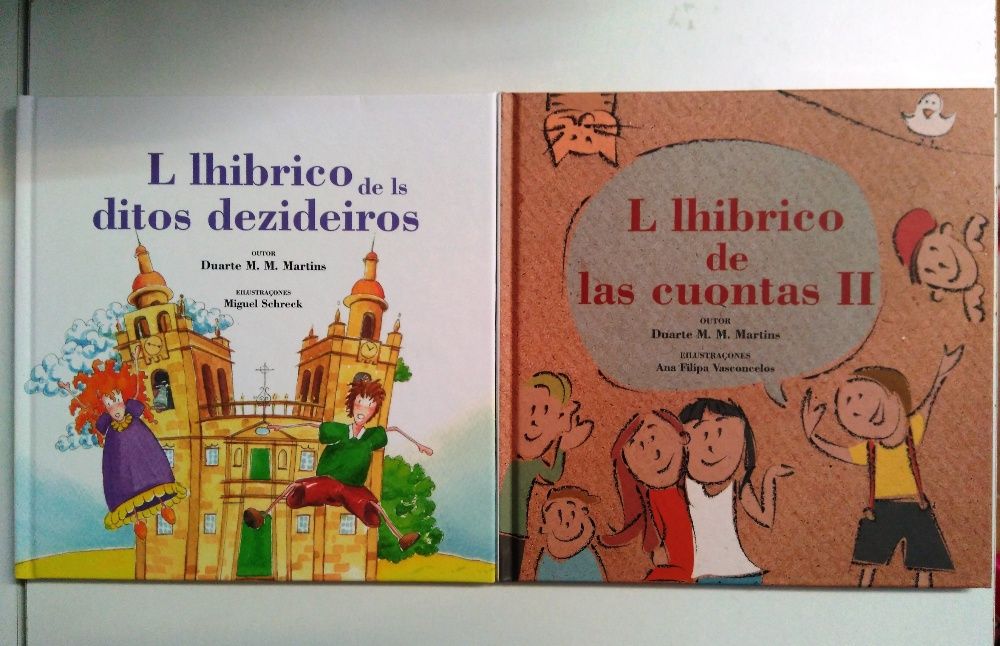 (1) Vários livros novos, mirandês, Terra Fria, Miranda do Douro