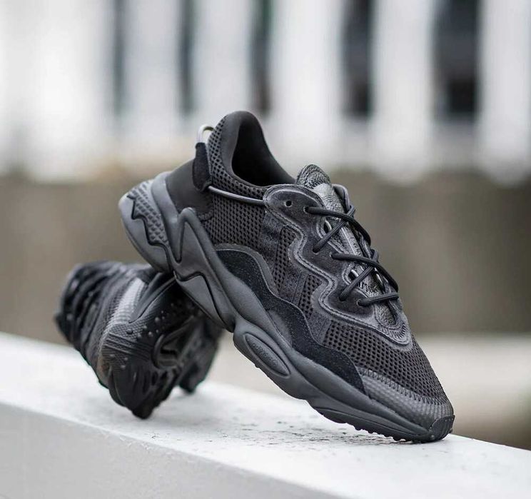 Кроссовки Мужские Adidas Ozweego Triple Black/Чоловічі Кросівки Адідас Озвіго/Кроссовки адидас Озвиго