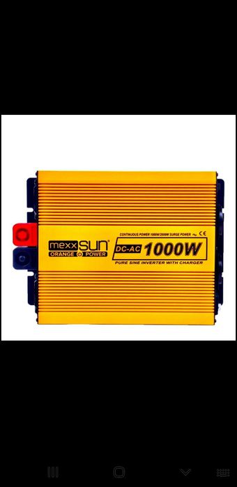 Інвертор 1000/2000W, чиста синусоїда, зарядка, пульт. MEXXSUN YX-1000W