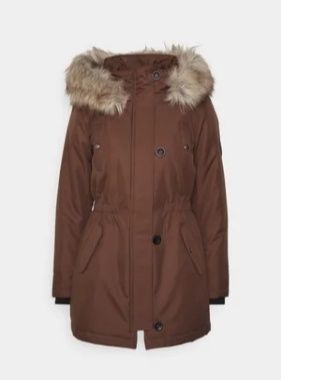 Only iris płaszcz brązowy zimowy rozmiar S