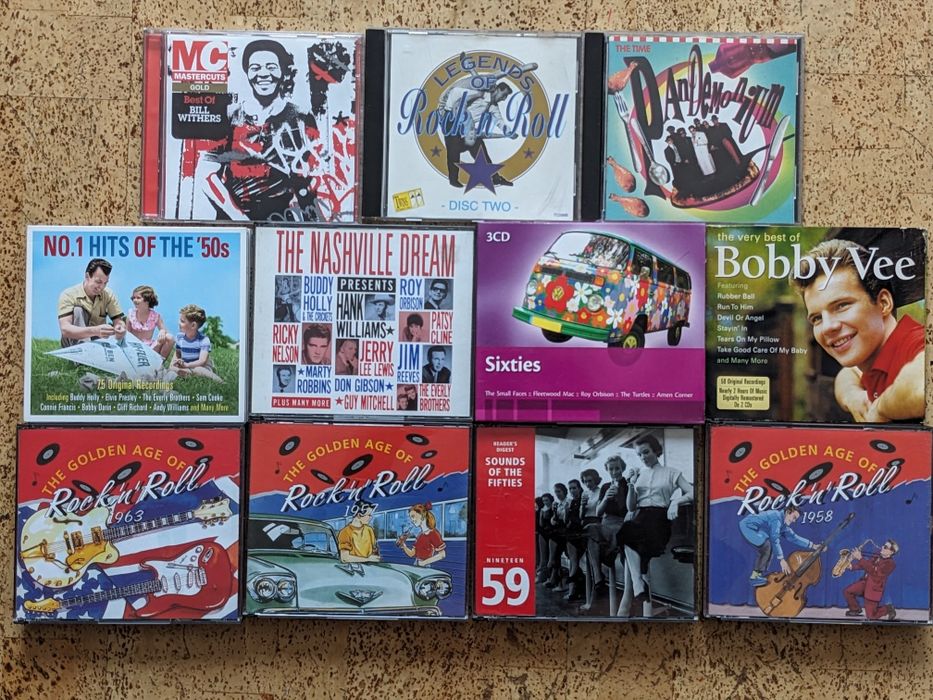 CD диски Roy Obrison, Elvis Presley, Johnny Cash, Buddy Holly, Supreme