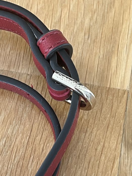 Torebka bordowa Calvin Klein listonoszka na ramię