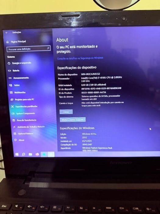 Lenovo g50-80.  SSD impecavel venda ou troca