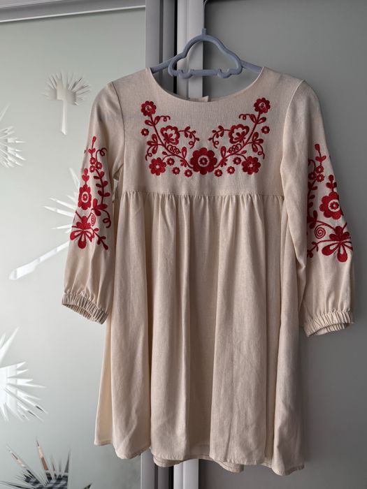 Сукня льняна,  вишиванка Bamby 98-104