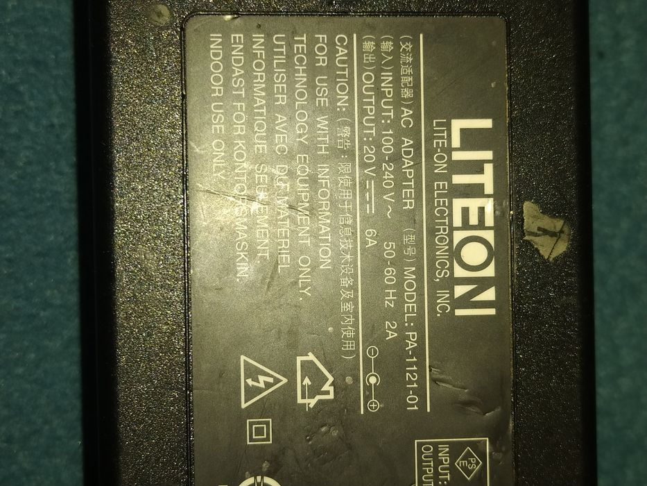 Блок питания для ноутбуков 20v 6a