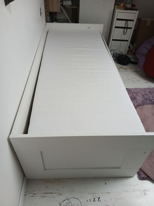 Łóżko  IKEA BRIMNES  z 2 szufladami 80/160 x 200